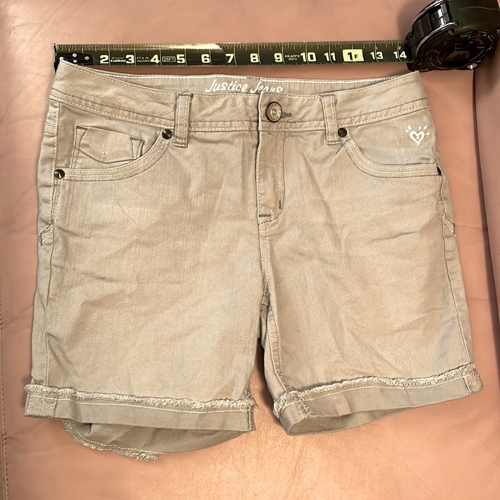 Justice Jeans denim shorts 98% cotton size 16R